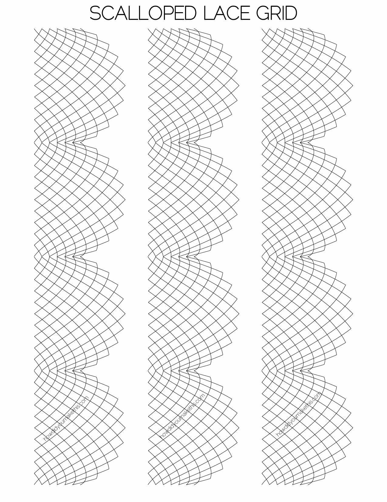 scalloped whole stitch lace - how did you make this? | luxe diy